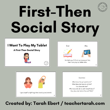 Preview of First Then Social Story
