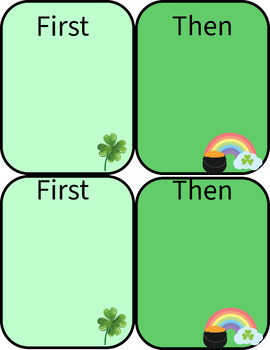 Preview of First/Then - St Patricks Day