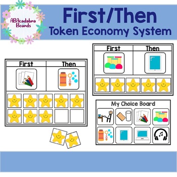 First Then Token Economy System Boards