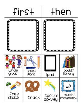 First And Then Board Printable