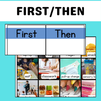 Preview of First/Then Visual Schedule - Visual Board - Autism - ASD - Behavioral Support