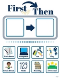First Then Visual Schedule for Parents or Teachers - Home 