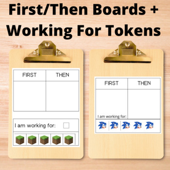 Preview of First/Then + Working For tokens