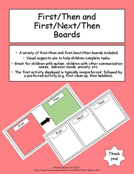 Preview of First/Then and First/Next/Then Boards