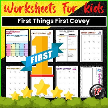 Preview of First Things First Covey Worksheet