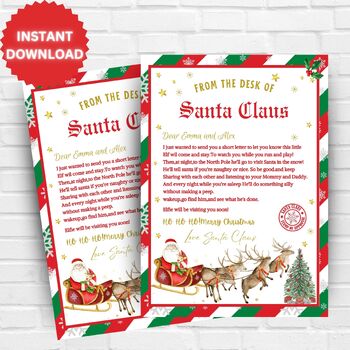 Preview of First Time Elf Arrival Letter From Santa Return Letter Christmas Elf I'm Back