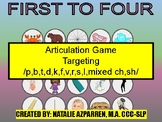 First To 4 Articulation Game with Pictures Images & Words 