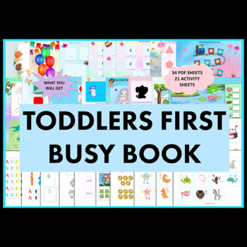 First Toddler Busy Book by MizoWorld | Teachers Pay Teachers