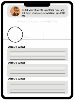 Preview of First Week Activity | About Me: Applet | Editable