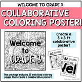 First Week Activity - Collaborative Coloring Poster - Welc
