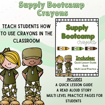 First Week Activity- Supply Bootcamp- Crayons by The Kindergarten Social