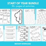 First Week Back Activities Bundle | 30+ pages