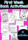 First Week Back to School Activity Pack
