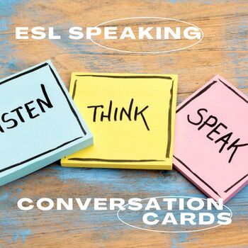 Preview of Speaking Skills: Speaking Cards for ESL - Conversations