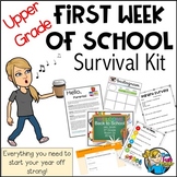 First Week Back to School Survival Kit - Upper Grade - 3rd