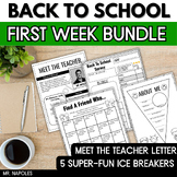 First Week Bundle! (Welcome Letter + 5 Ice Breaker Activities)