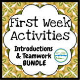 First Week Bundle of Activities and Introductions