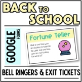 First Week Digital Bell Ringers and Exit Tickets 