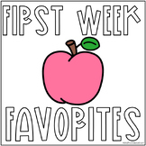 First Week Favorites 3rd-5th grade