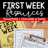 First Week Resources (Activities + Checklists)