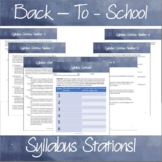 First Week Syllabus Stations!