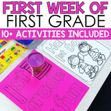 First Week of 1st Grade Back To School Activities and Prin