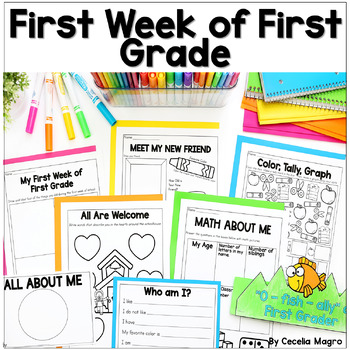 Preview of First Week of School First Grade Beginning of the Year Activities