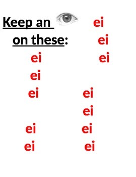 Preview of First Week of German 1: Pronunciation of "ei" and "ie"