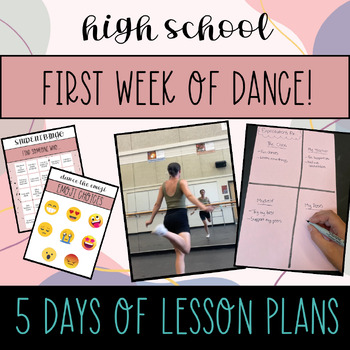 Preview of First Week of High School Dance - Fully Planned Activities and Games!