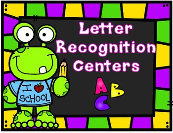 Preview of Kindergarten Alphabet Centers:  Letter Recognition File Folder