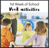 First Week of Preschool Assessment Creative Curriculum Beg