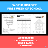 First Week of School 6th Grade World History | First Day o