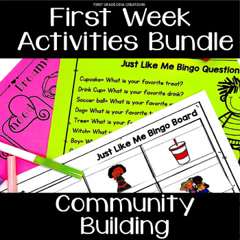 Preview of First Week of School Activities | Back to School Activities Bundle