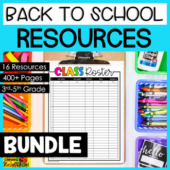 Preview of First Week of School Activities and Resources BUNDLE - Back to School