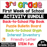 First Week of School Activities 3rd Grade | First Day of S