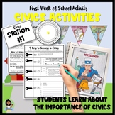 First Week of School Activities for Civics