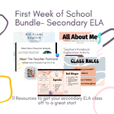 First Week of School Bundle | Back to School Classroom Ess
