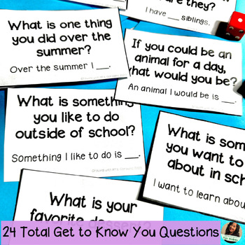 First Week of School Get to Know You Game | Icebreaker Board Game