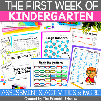 First Week of School Kindergarten Activities | First Day of School