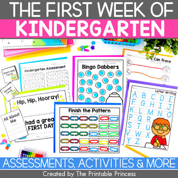 First Week Of School Kindergarten Activities 