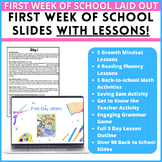 First Week of School Lesson Plan Bundle and Slides