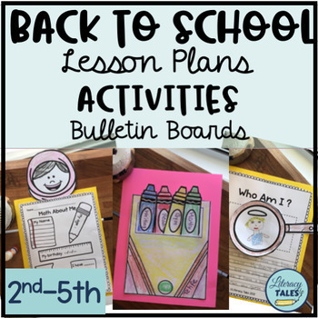Preview of First Week of Back to School Lesson Plans Activities & Worksheets