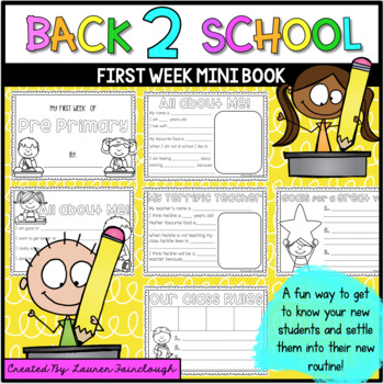 Preview of Back to School Mini Book