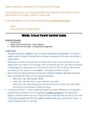 Middle School Survival Guide for Parents - Get on the same