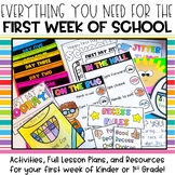 First Week of School Plans | Kinder or First Grade | Begin