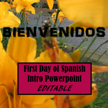 Preview of First Week of School PowerPoint for Spanish Class