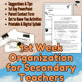 Procedures and Syllabus Ideas for the First Week of School