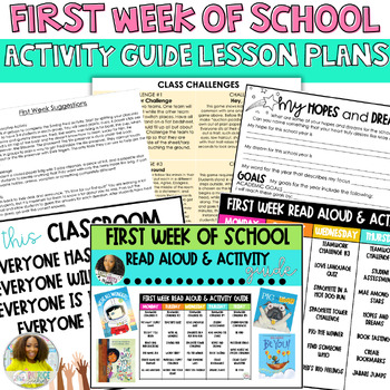 Preview of First Week of School | Read Aloud & Activity Guide for Educators