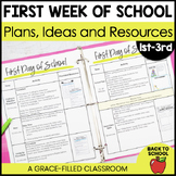 First Week of School Teacher Plans