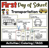 First Week of School Transportation Activities for Prescho